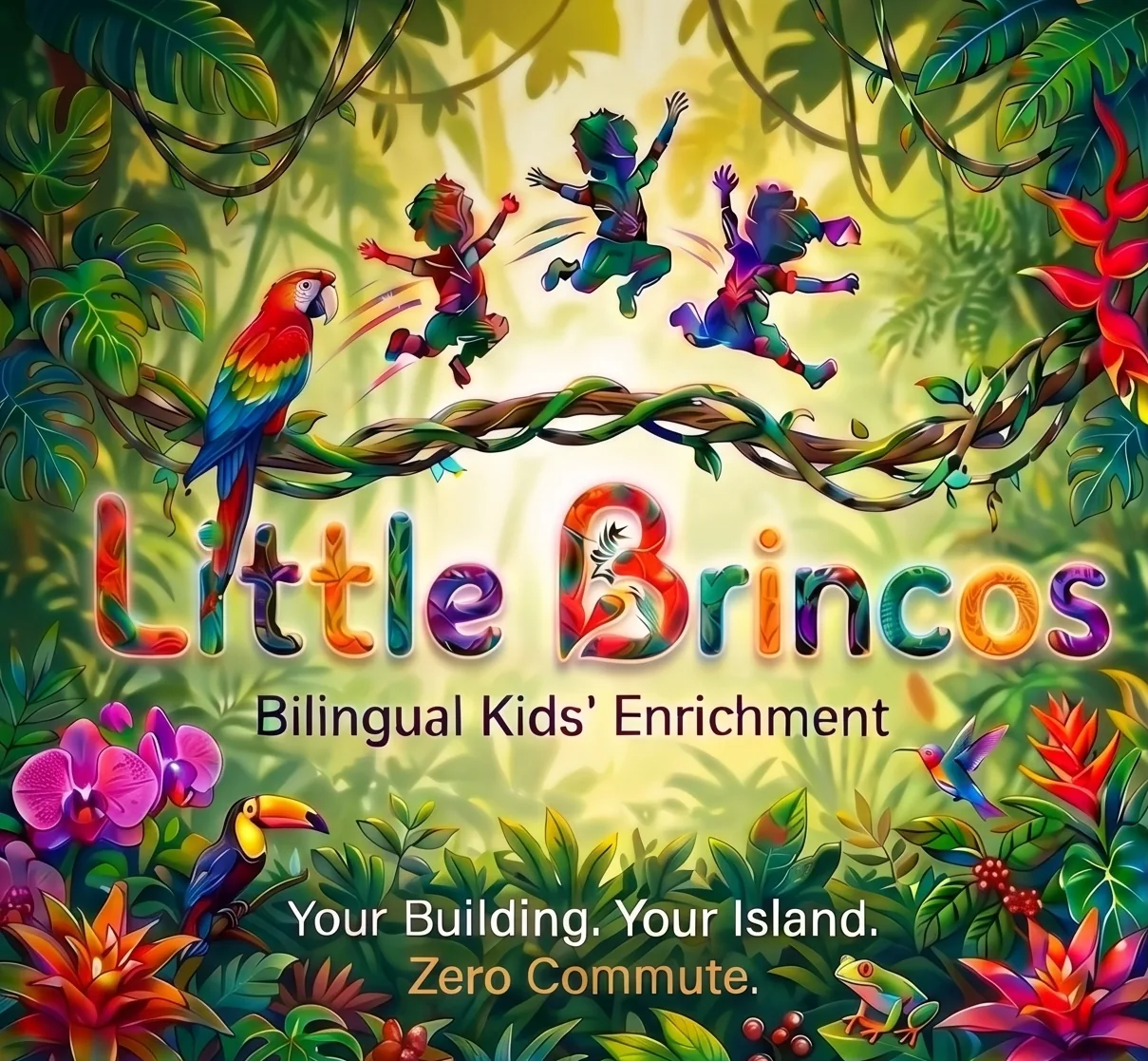 Little Brincos bilingual dance and enrichment classes for kids in DC luxury buildings